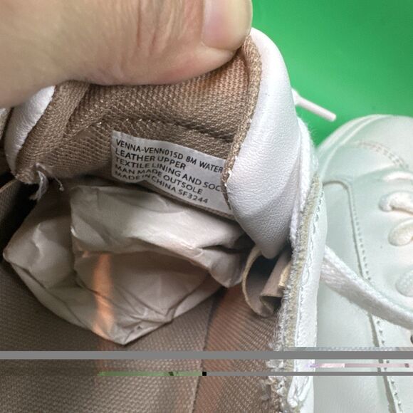 Blondo Womens Venna Leather Waterproof Sneakers Size 8 White NWOB$160 - Picture 8 of 8